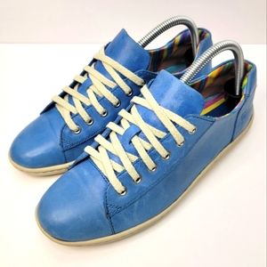 Born ilisha casual sneakers light blue leather women size 8